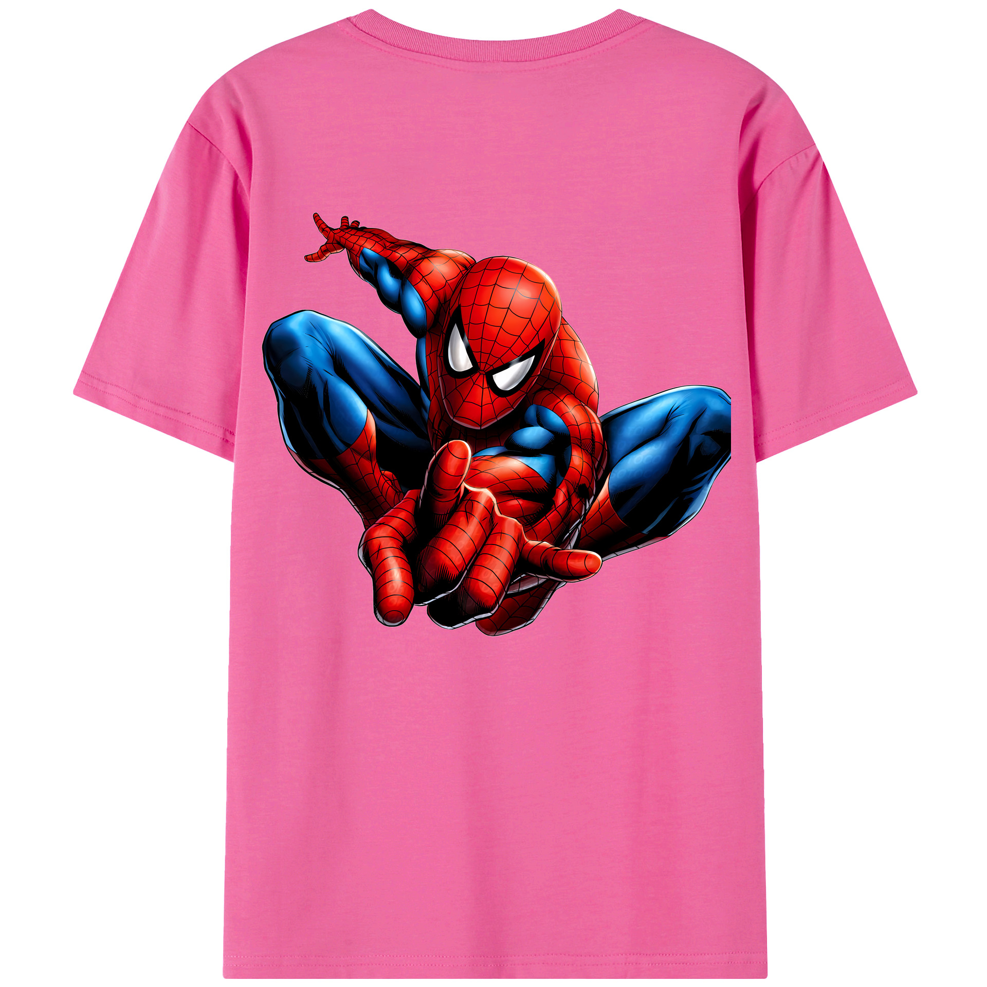 （画像用） Spider Man スパイダーマン レディース半袖Tシャツ(バックプリント)
